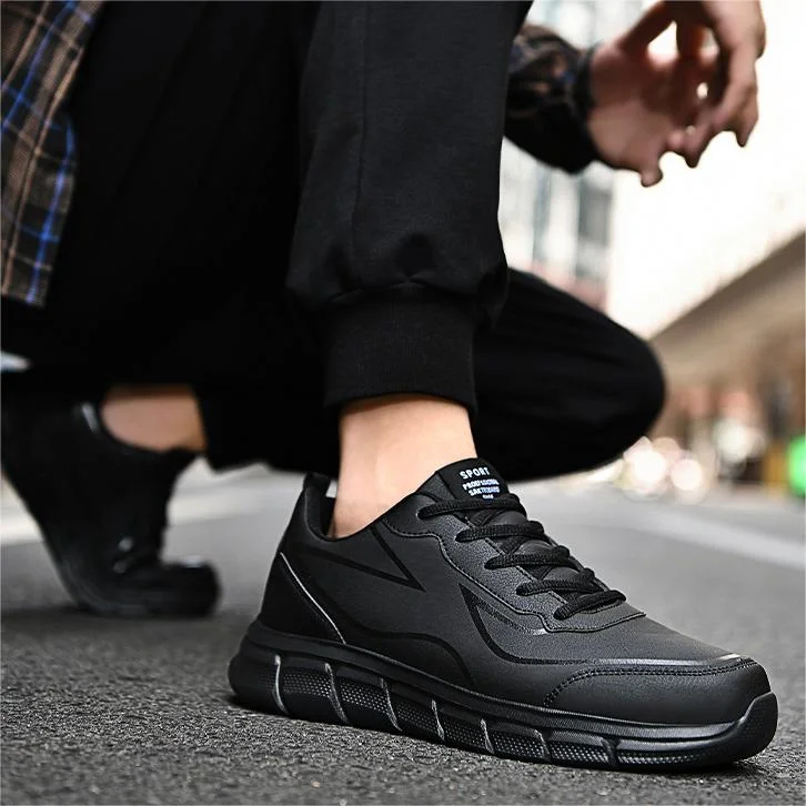 Men's Black Casual And Comfortable Sneakers  Stunahome.com