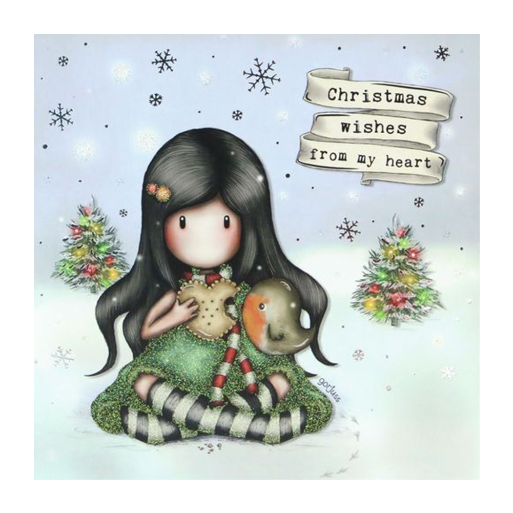 

Girl - 11CT Stamped Cross Stitch - 40*40CM, 501 Original
