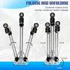 [US Local Warehouse] Universal Bicycle Wheel Truing Weaving Stand Adjustable Bicycle Wheel Lacing Tool Rim-Safe & Foldable Spoke Holder for Efficient Repair and Spoke Braiding