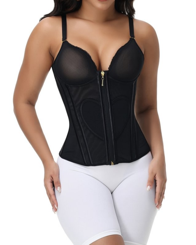 Waist Trainer for Women Tummy Control Vest Black Corset Shapewear Bustier Tank Tops Going Out Body Shaper with Straps
