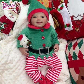 Babeside Christmas Smiling Reborn Baby Leen 20'' Little Infant Boy Best Gift for Kids