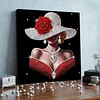 (Pre-Framed)Lady-Special Shape Diamond Painting Kit(30x30cm)