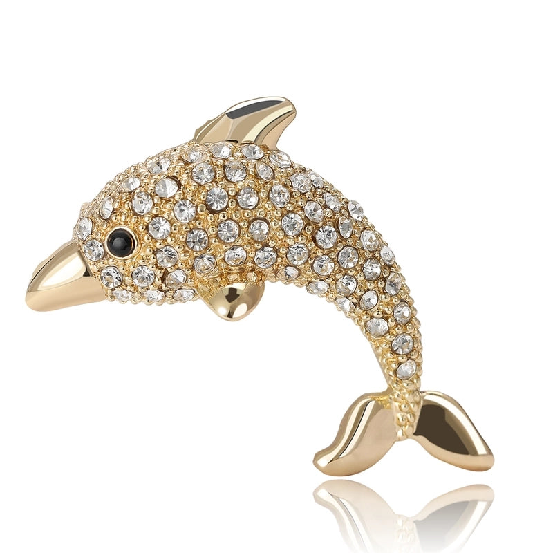 Lady Pin Dolphin Alloy Women’s Brooches