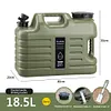 5 Gallon Water Jug with Spigot Camping Water Container Water Bucket BBQ Supplies