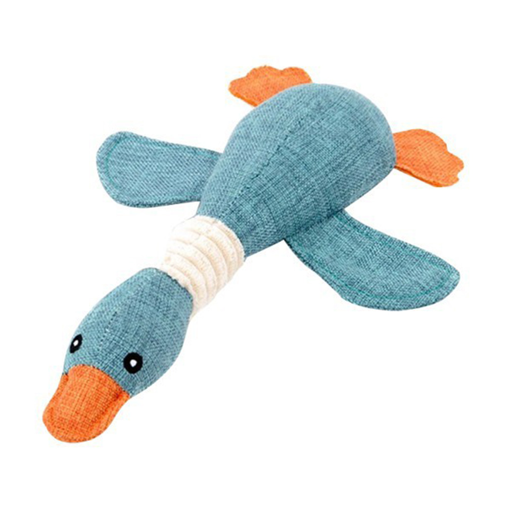 

Wild Goose Squeak Sound Molar Doll Pet Dog Cat Interactive Toys, Blue, 501 Original