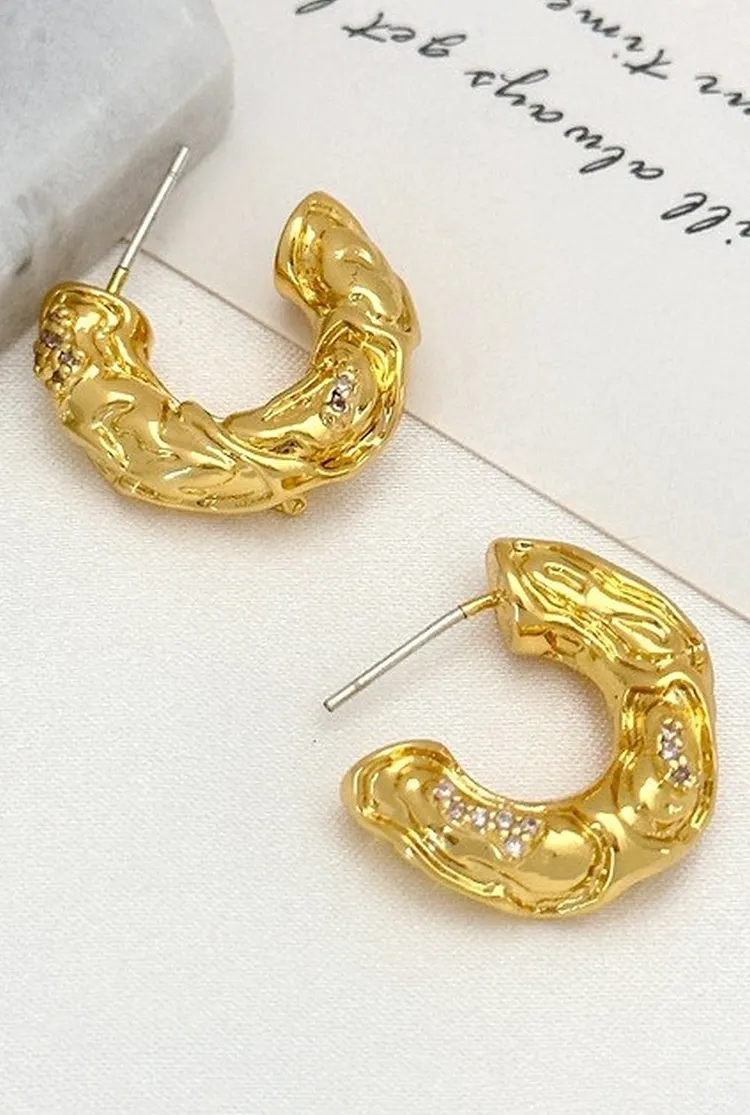 Hoop Earrings for Women Minimalist Design Everyday Wear