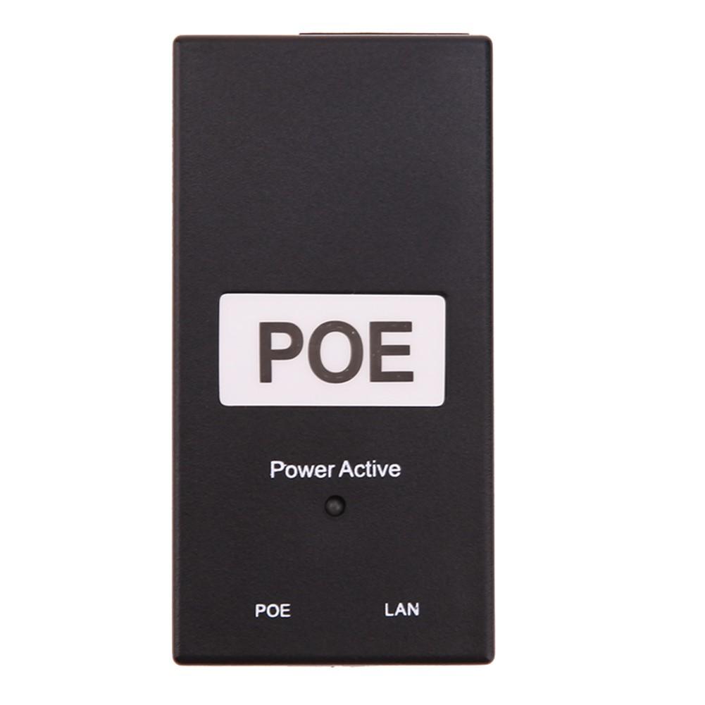 

24V 0.5A 24W Desktop POE Power Injector Ethernet Adapter Surveillance CCTV, 501 Original