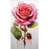 (Big Size)Texture Rose-Paint by Numbers Acrylic Painting 40*70CM