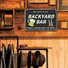 [Big Size]Welcome To Our Backyard Bar - Vintage Metal Signs - 30*40cm - Warning
