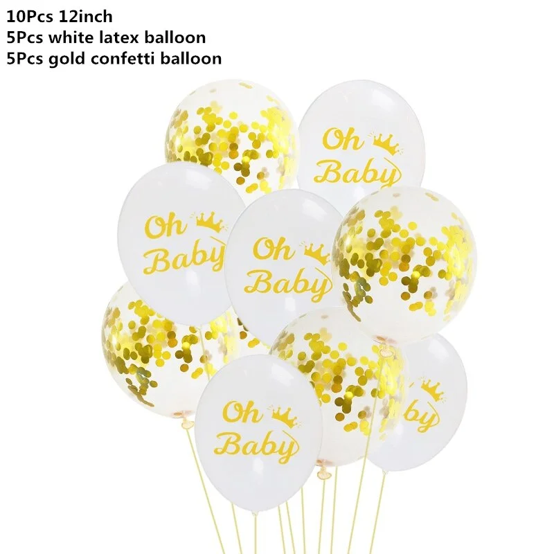 10Pcs 12inch Cartoon Latex Balloons Children Birthday Party Decoration Blue Pink Elephant Baby Shower Balloons Decorations Favor