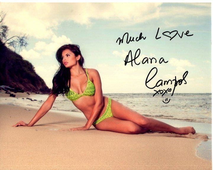 ALANA CAMPOS signed autographed SEXY BIKINI 8x10 Photo Poster painting