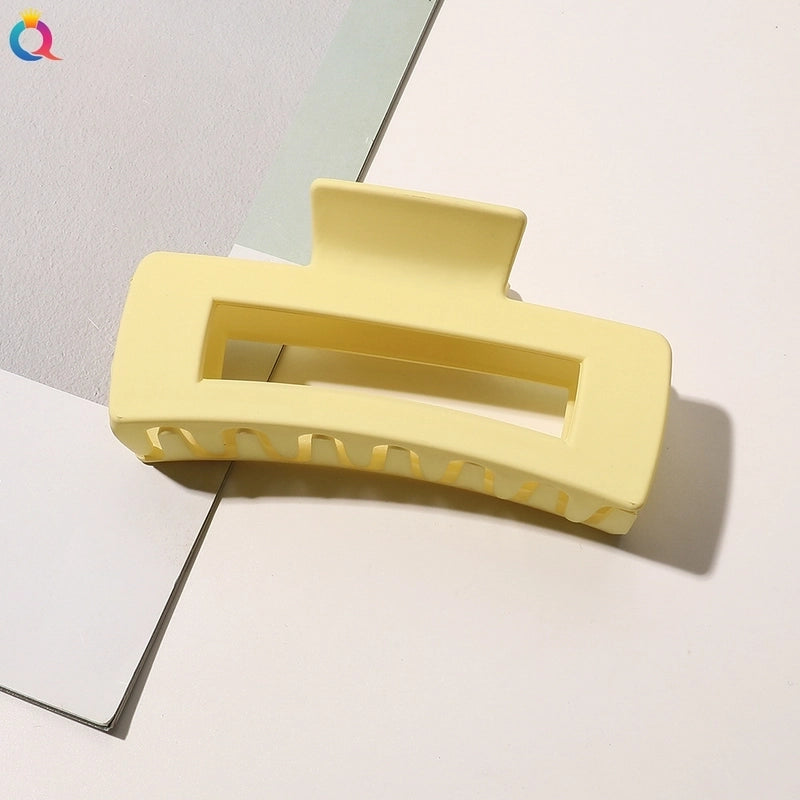 Minimalist Solid Color Plastic Hair Claws