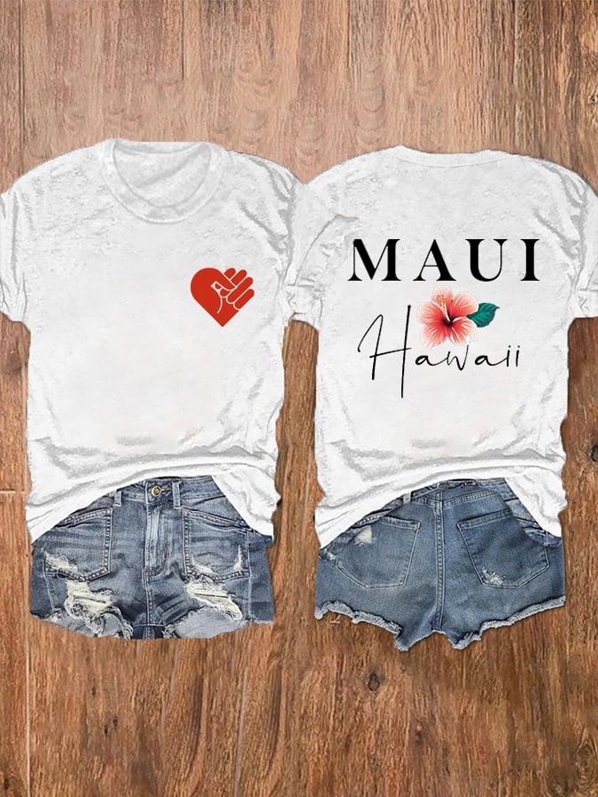 Women's Lahaina Strong Support Hawaii MAUI Tee