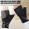 Rechargeable USB Fingerless Heated Gloves w/3 Heating Levels for Sports Skiing