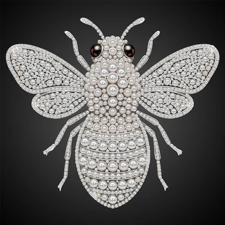 Pearl Diamond Painting Honeybee Special Shaped Drill Diamond Painting 25*25cm  gbfke
