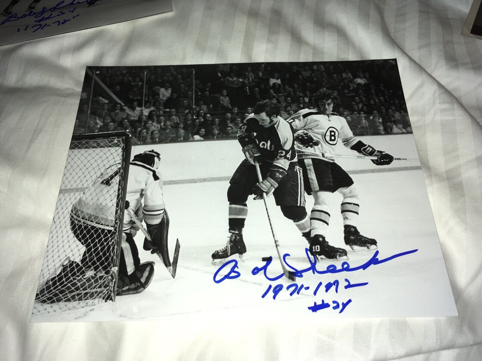 Bobby Sheehan California Golden Seals Signed 8x10 Hockey Photo Poster painting W/Our COA