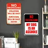 2pcs - No Trespassing-Warning Vintage Metal Tin  Signs(12*16Inch) - Warning