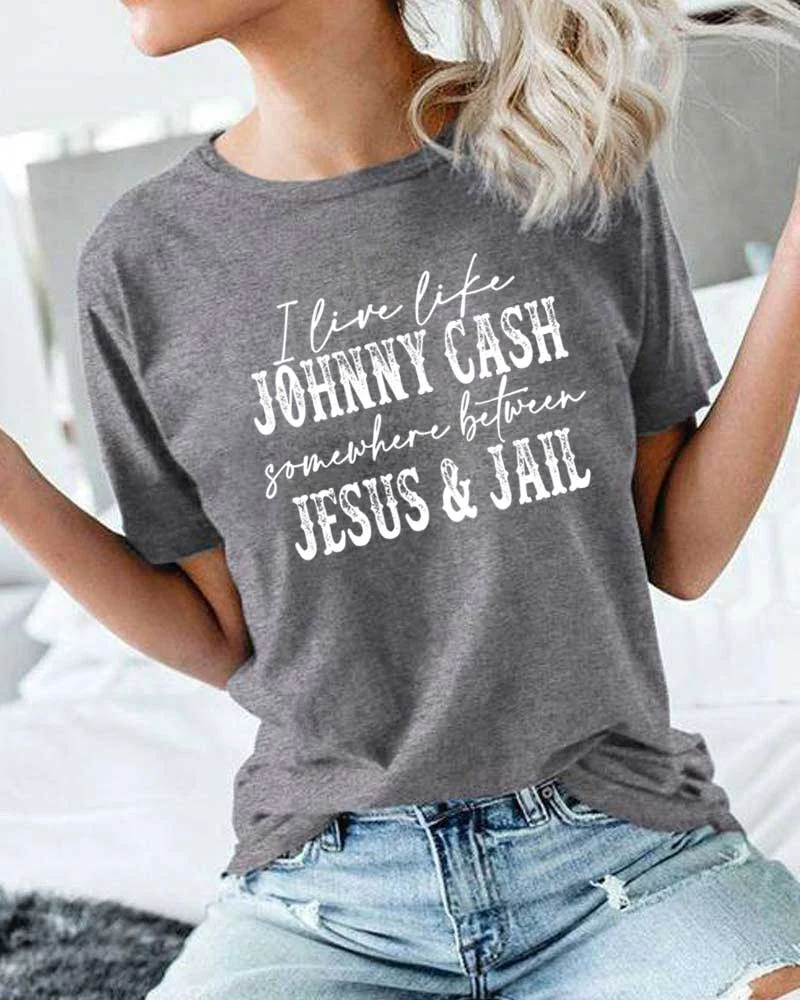 I Live Like Johnny Cash T-Shirt