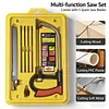 8 in 1 Hacksaw Frame Set with 6 Blades Multi Purpose Mini Hacksaws Heavy Duty Steel Saw for Metal Woodworking Glass Rubber PVC Pipes