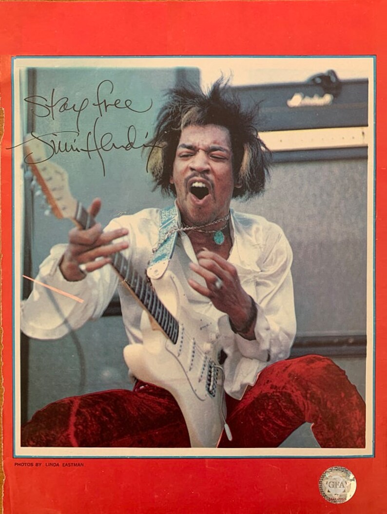 JIMI HENDRIX Signed Photo Poster painting Electric Ladyland Experience wCOA