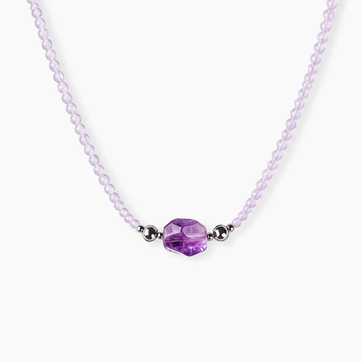 Lilac Dream &mdash; Magnetic Crystal Necklace