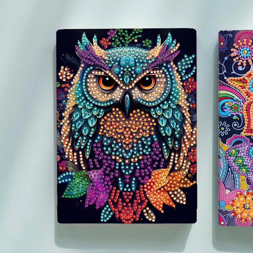 DIY Lion 50 Pages Special Shaped Diamond Painting Notebook for Adults Students