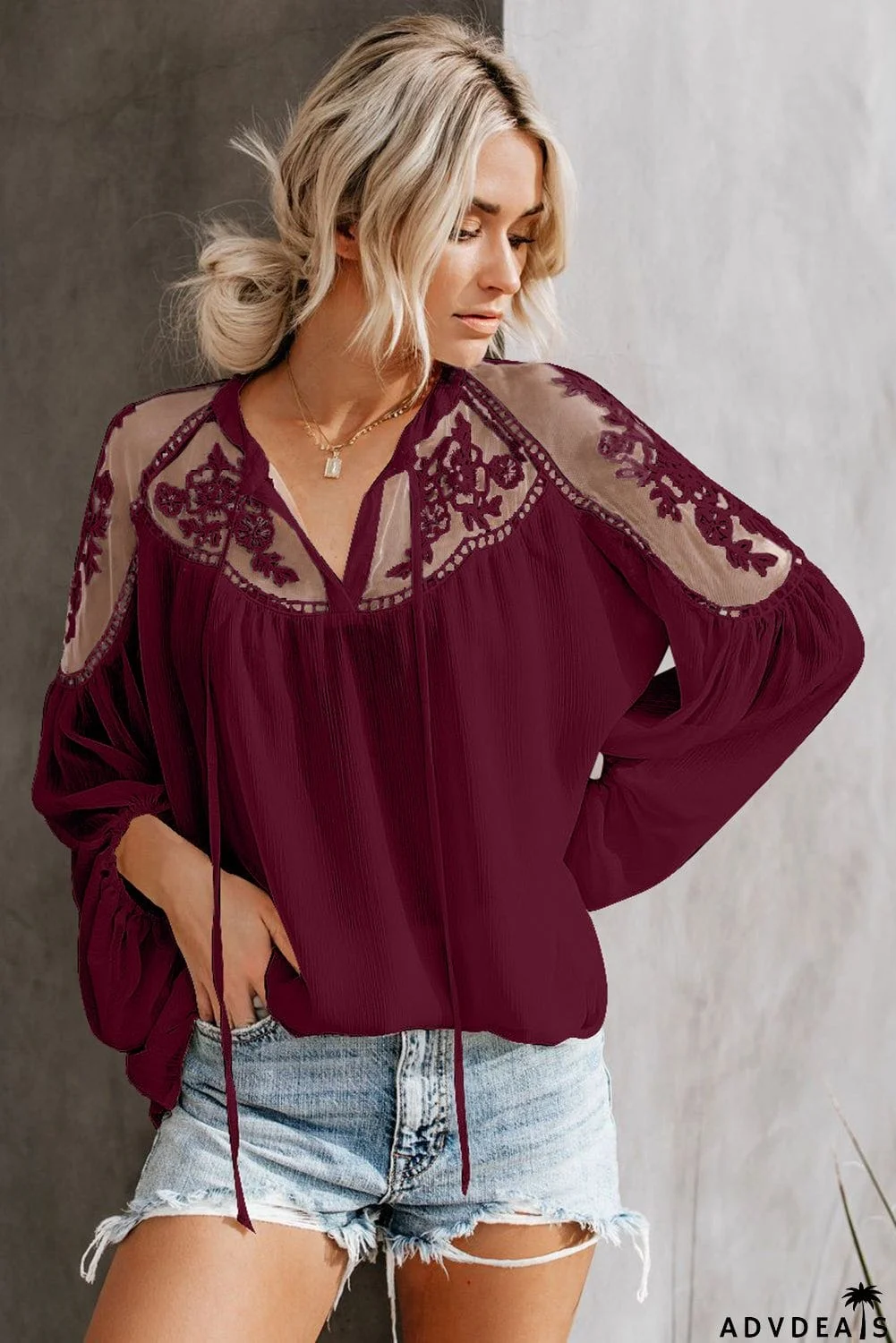 Formal Invitation Lace Blouse