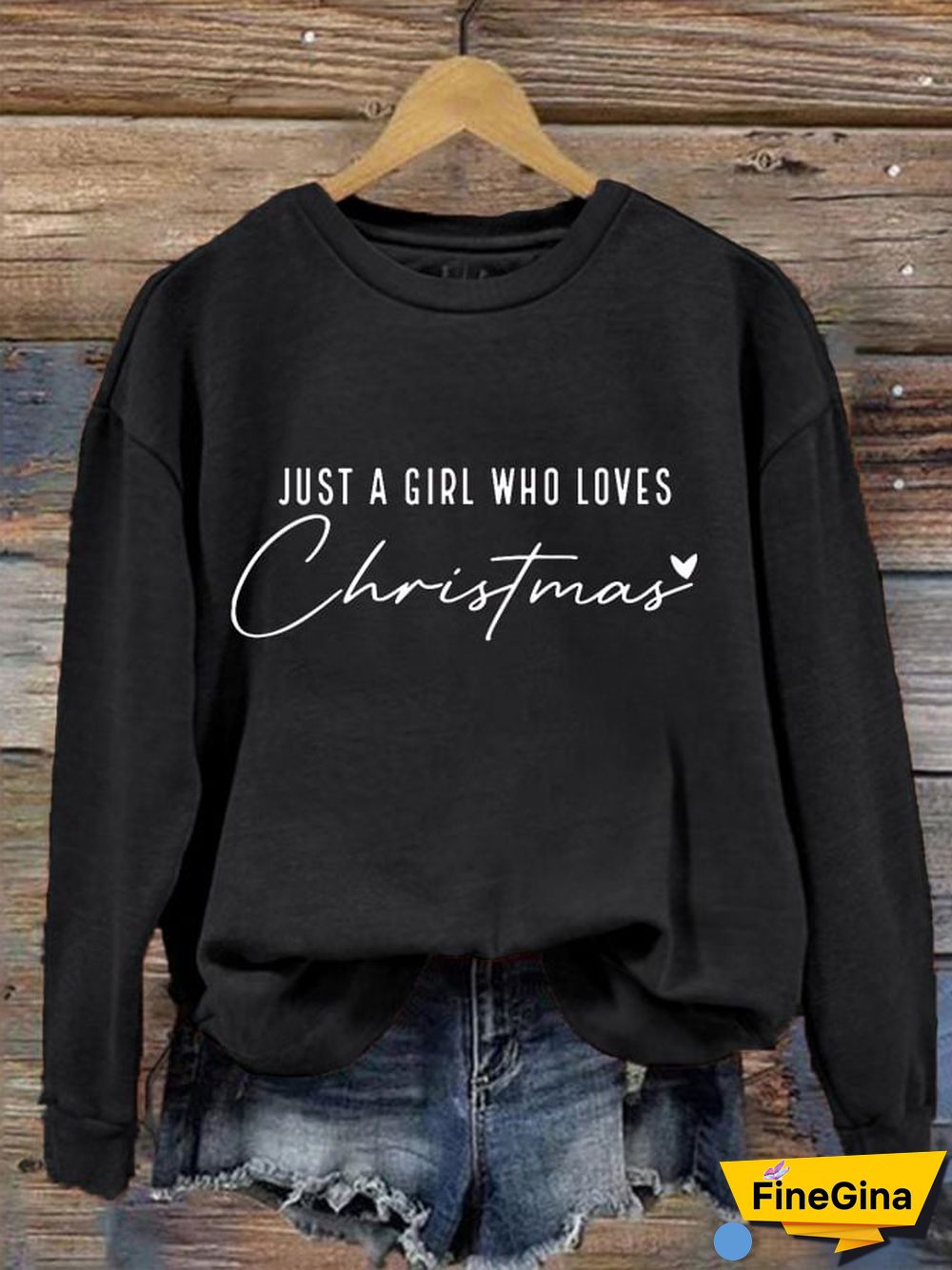 Women's Just A Girl Who Loves Christmas Sweatshirt