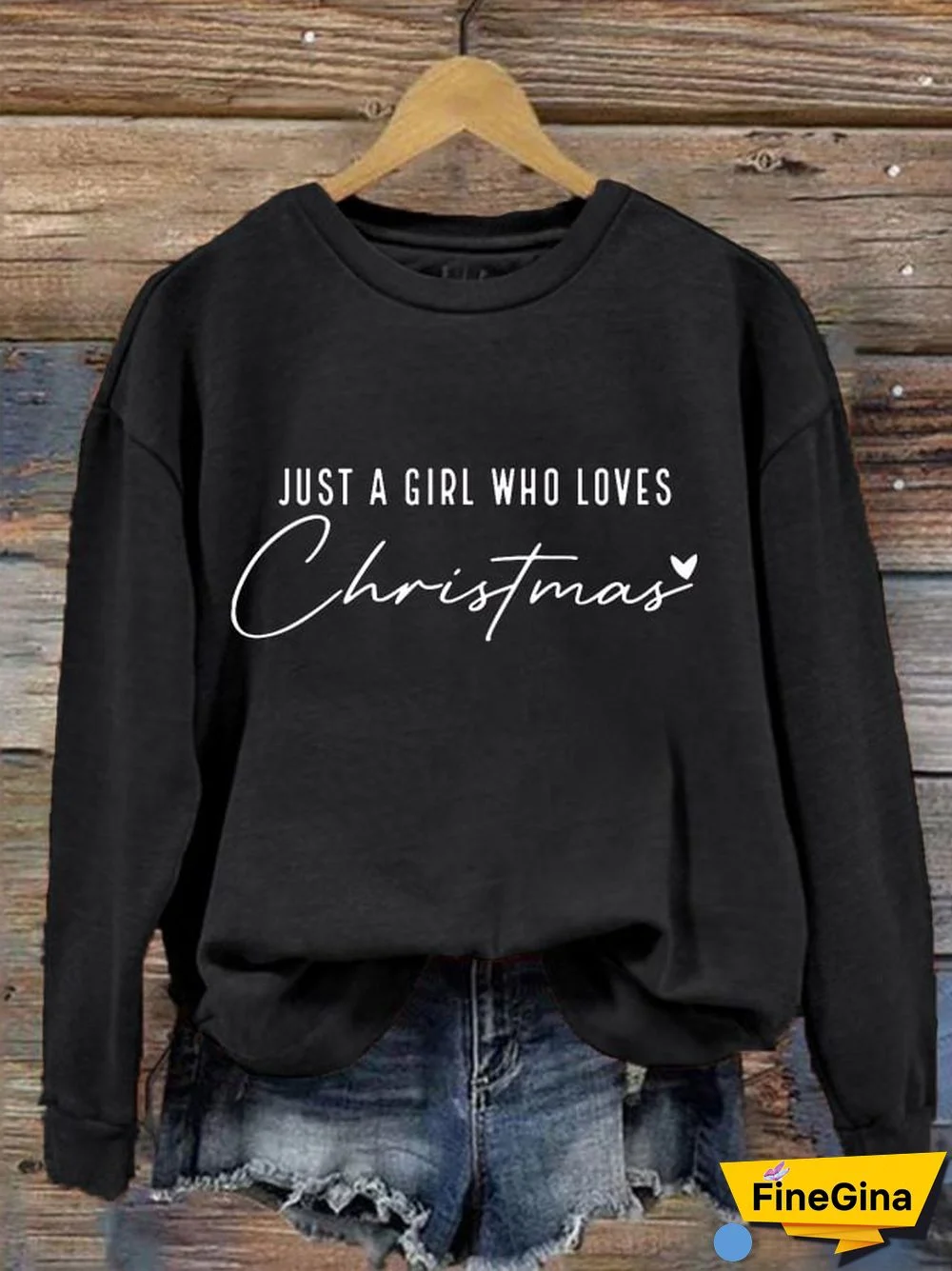 Women's Just A Girl Who Loves Christmas Sweatshirt