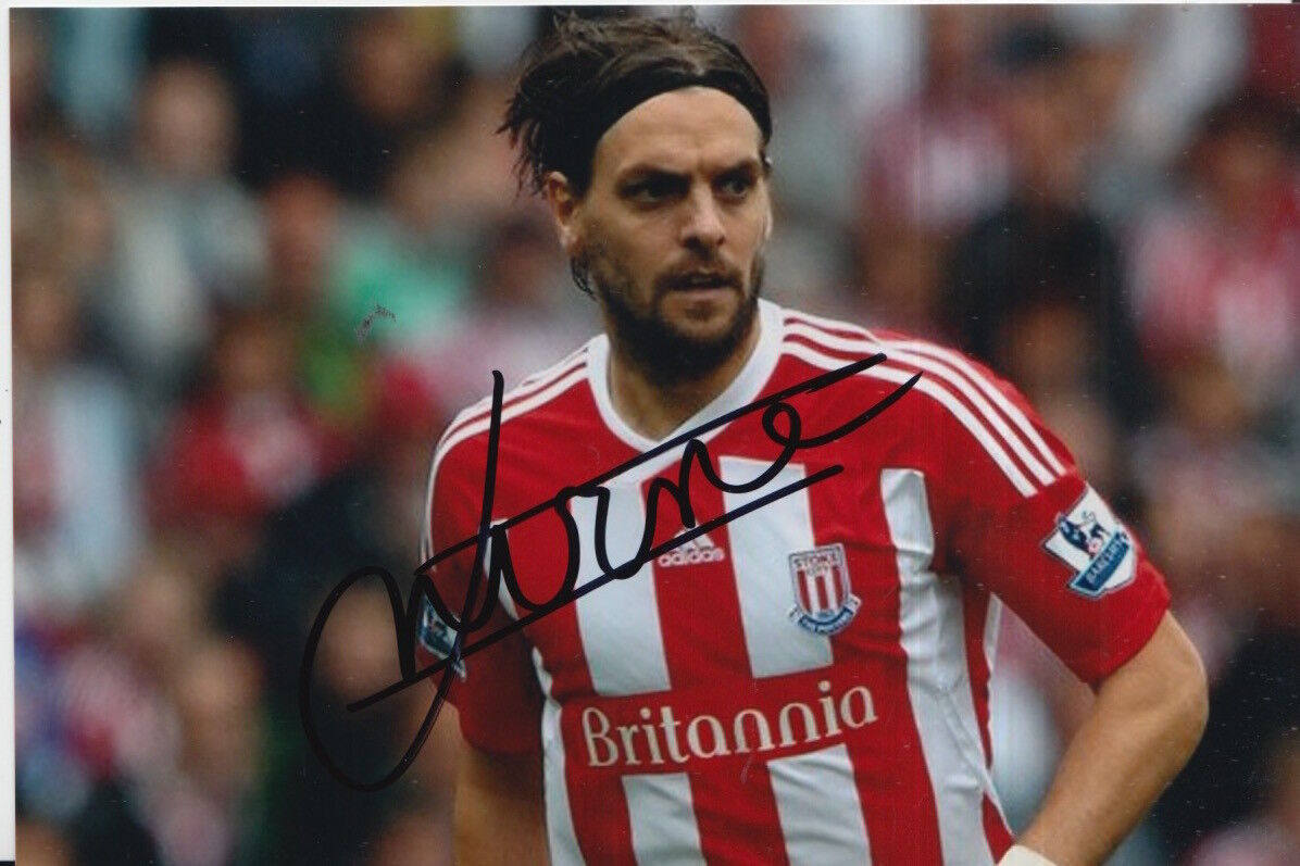 STOKE CITY HAND SIGNED JONATHAN WOODGATE 6X4 Photo Poster painting 1.