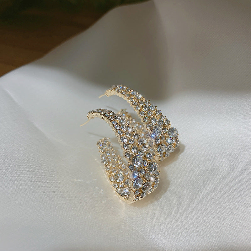 Fashionable Rhinestone Earrings | 168DEAL