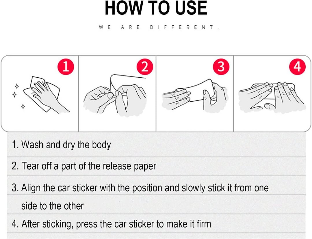 Car Scratches Cover Car Stickers(4PCS)