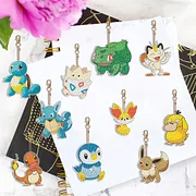 6pcs DIY Double Sided Handmade Art Diamond Keychains Pokemon for Gifts  (YS121)