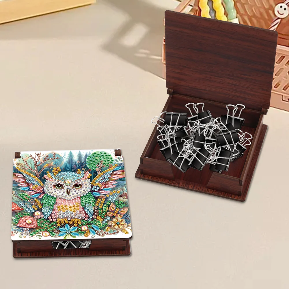 DIY Owl Diamond Painting Note Box Paper 160 Sheets of Paper for DIY Art Craft