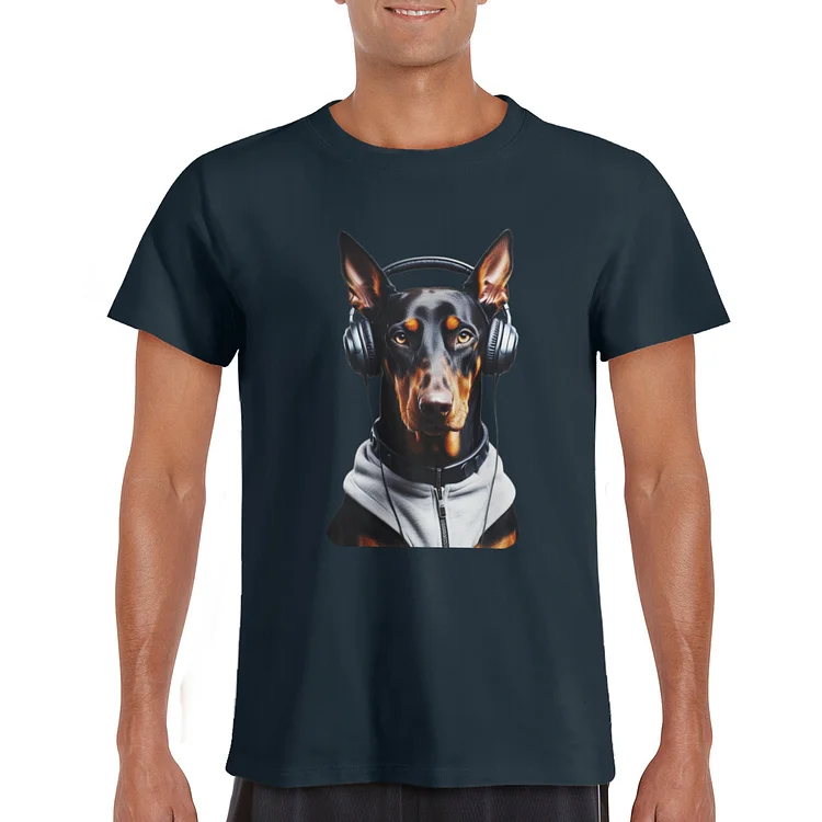 Green Shirt Cool Doberman