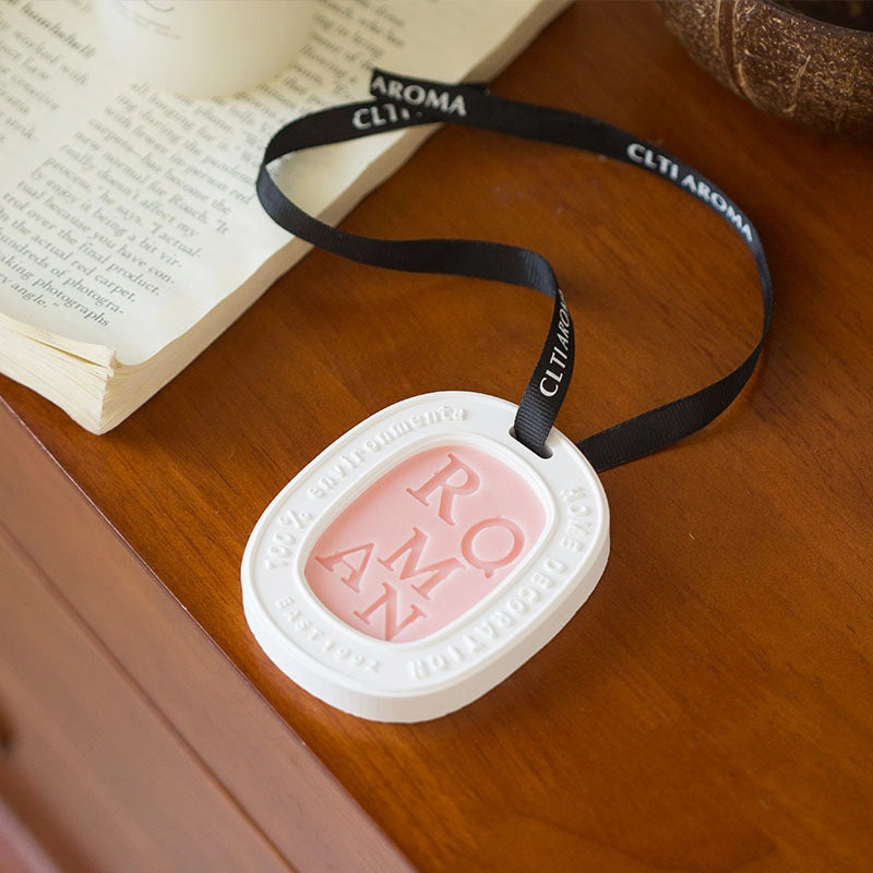 Aromatherapy Gypsum Wax Slice Home Wardrobe Aroma Solid Perfume Accompanying Gift Car Fragrance Pendant