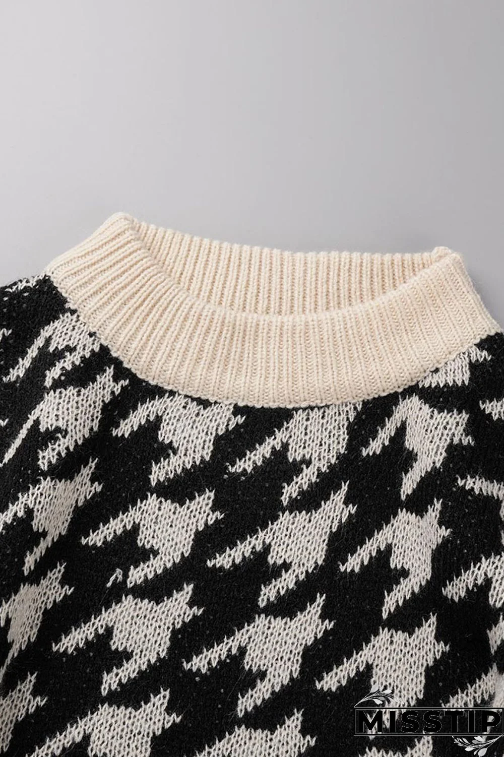 Black Casual Patchwork O Neck Tops