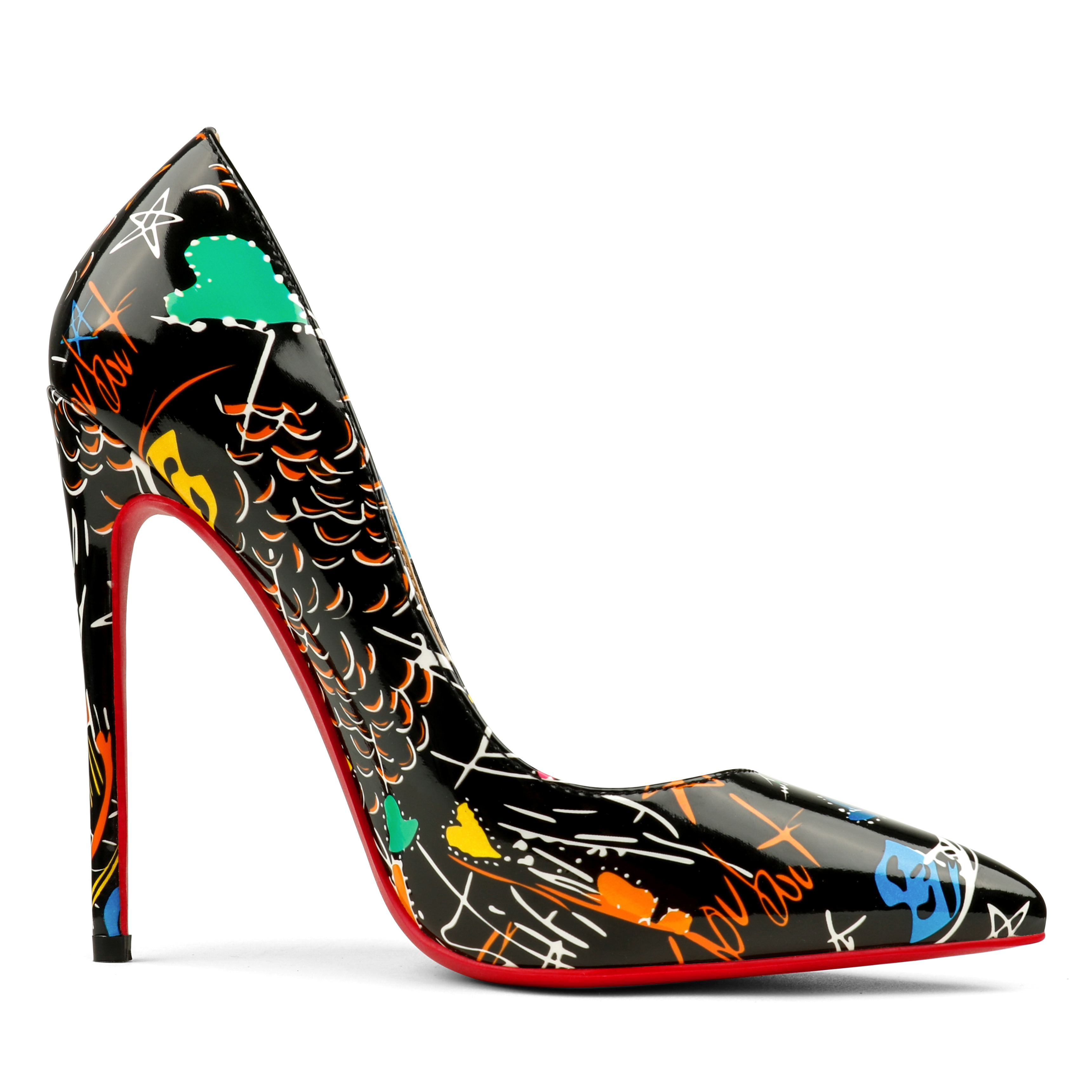 120/100mm Red Bottom Women's Party Wedding Heels Patent Pumps-MERUMOTE