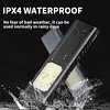 Rechargeable Flashlight with Buzzer Magnetic Work Light Torch for Emergency Use