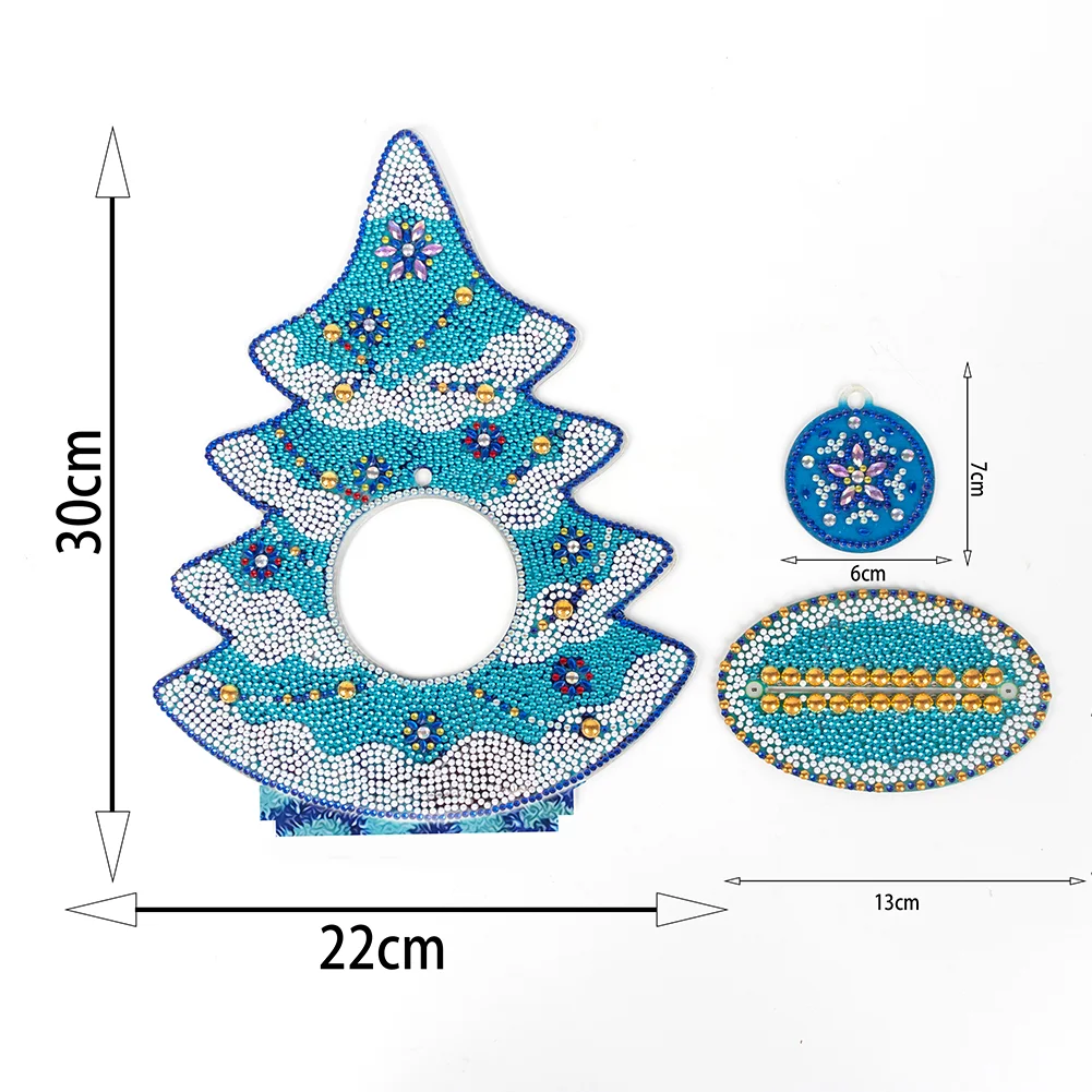 DIY Diamond Painting Christmas Tree Crystal Art Ornaments(Single Side)
