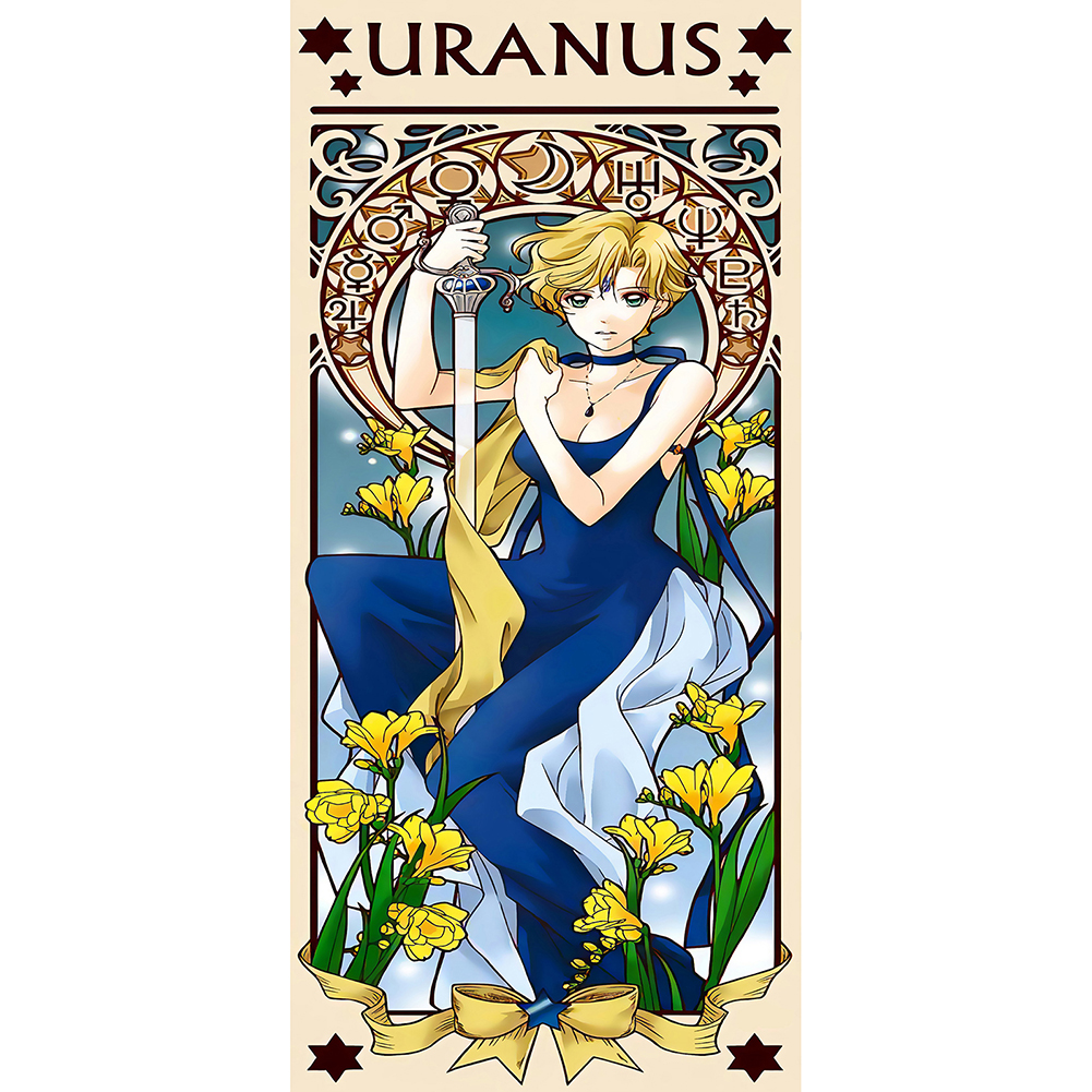 

40*80CM - Round Drill Diamond Painting - Goddess Uranus, 501 Original