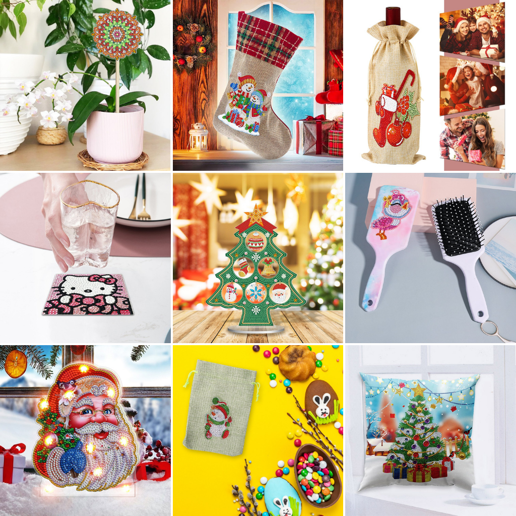 Christmas Season Desk Ornaments (1 pack) - Diamond Painting Accessorie –  MyCraftJoy