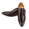 Classic Men's Double Monk Strap Shoes
