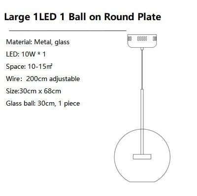 Bubble Lamp Globe Glass Hanging Lamps Dining Room Bubble Pendant Light Kitchen Hotel Glass Ball Suspension Lighting