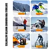 Rechargeable USB Fingerless Heated Gloves w/3 Heating Levels for Sports Skiing