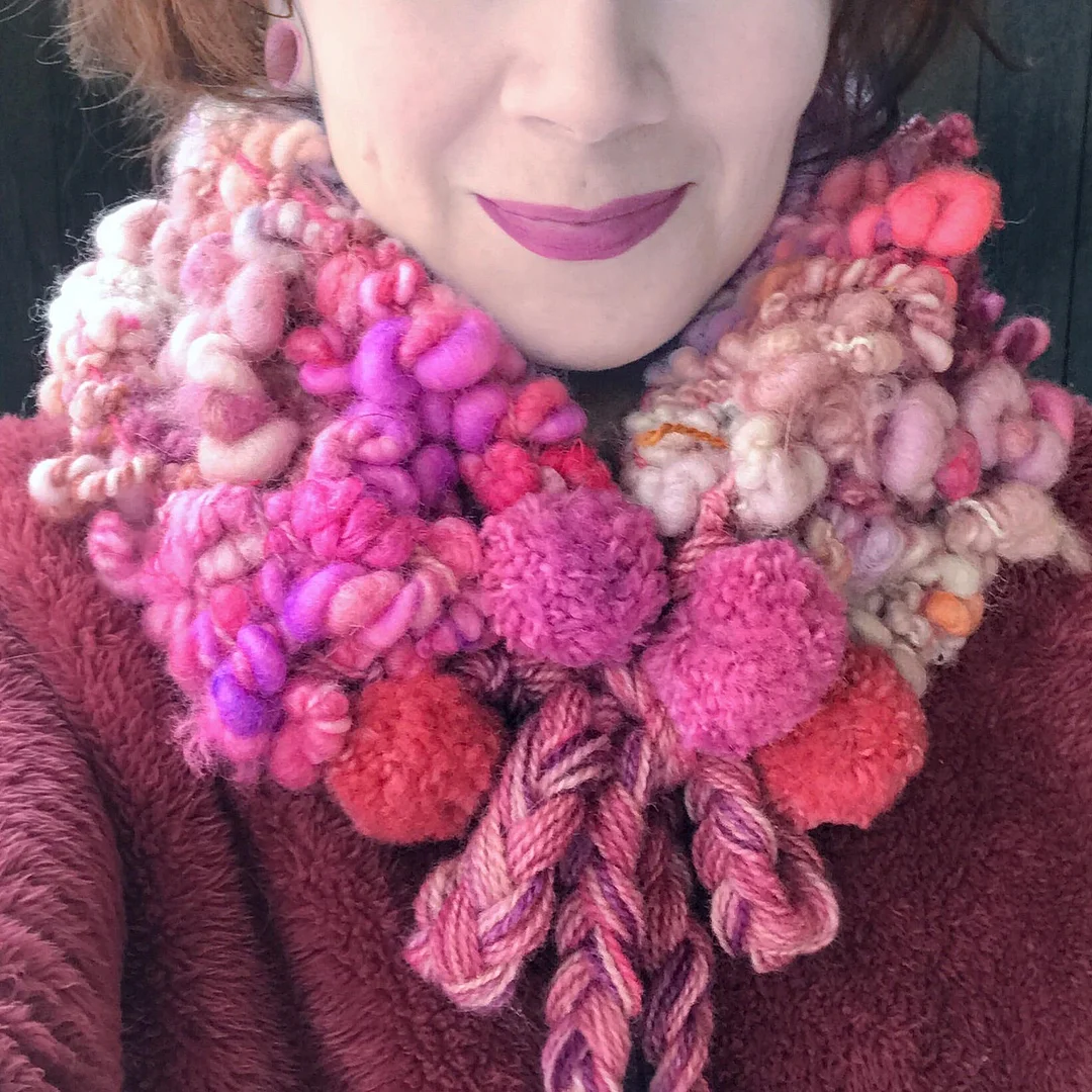 Pink cowl Col rose-Global Online Discount Store
