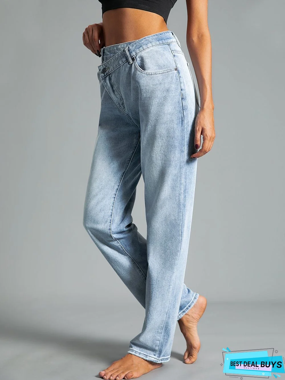 Blue Denim Casual Shift Jeans