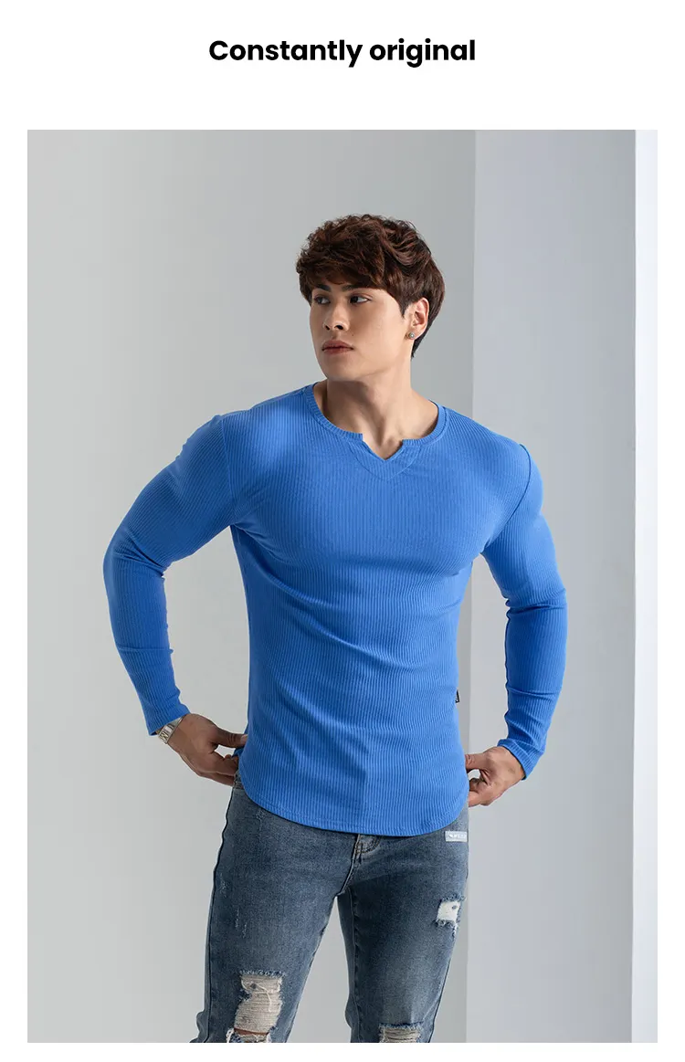 v-neck-long-sleeved-sports-t-shirt