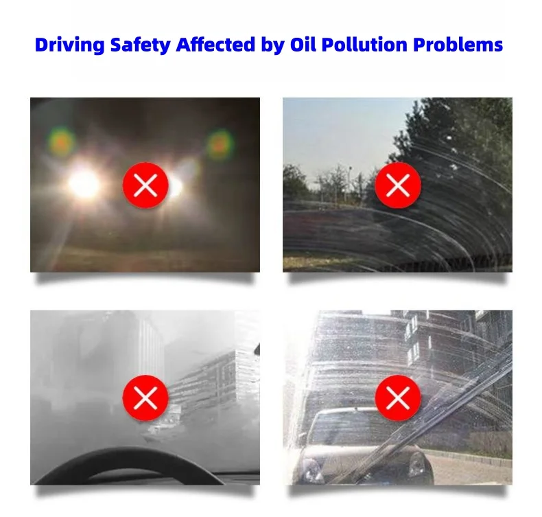 Auto glass degreasing film strong cleaning agent