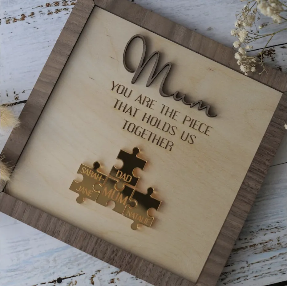 Wondeful personalized Wooden Puzzle Sign